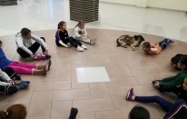 Çandarlı'da sporcu köpek izleyenleri şaşırttı