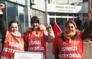 Bergamalı 3 kadın işçi; “Eyleme ara, direnişe devam”