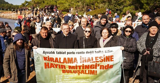Ayvalık Halkı Tabiat Parkında haykırdı; Koylar halkındır!
