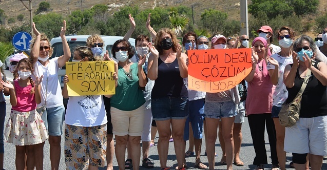 Dikili, Çandarlıda yol eylemi; quot;Ölüm değil çözüm istiyoruzquot;