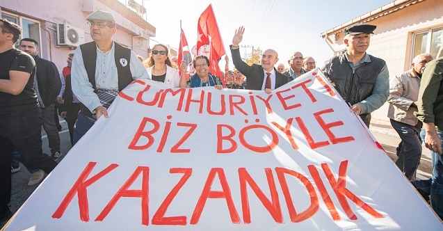 Cumhuriyet coşkusu Bergamanın Zeytindağ Köyü#039;nde yaşandı